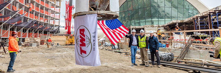 MCR and Morse Development top out $265 million TWA Hotel at JFK Airport